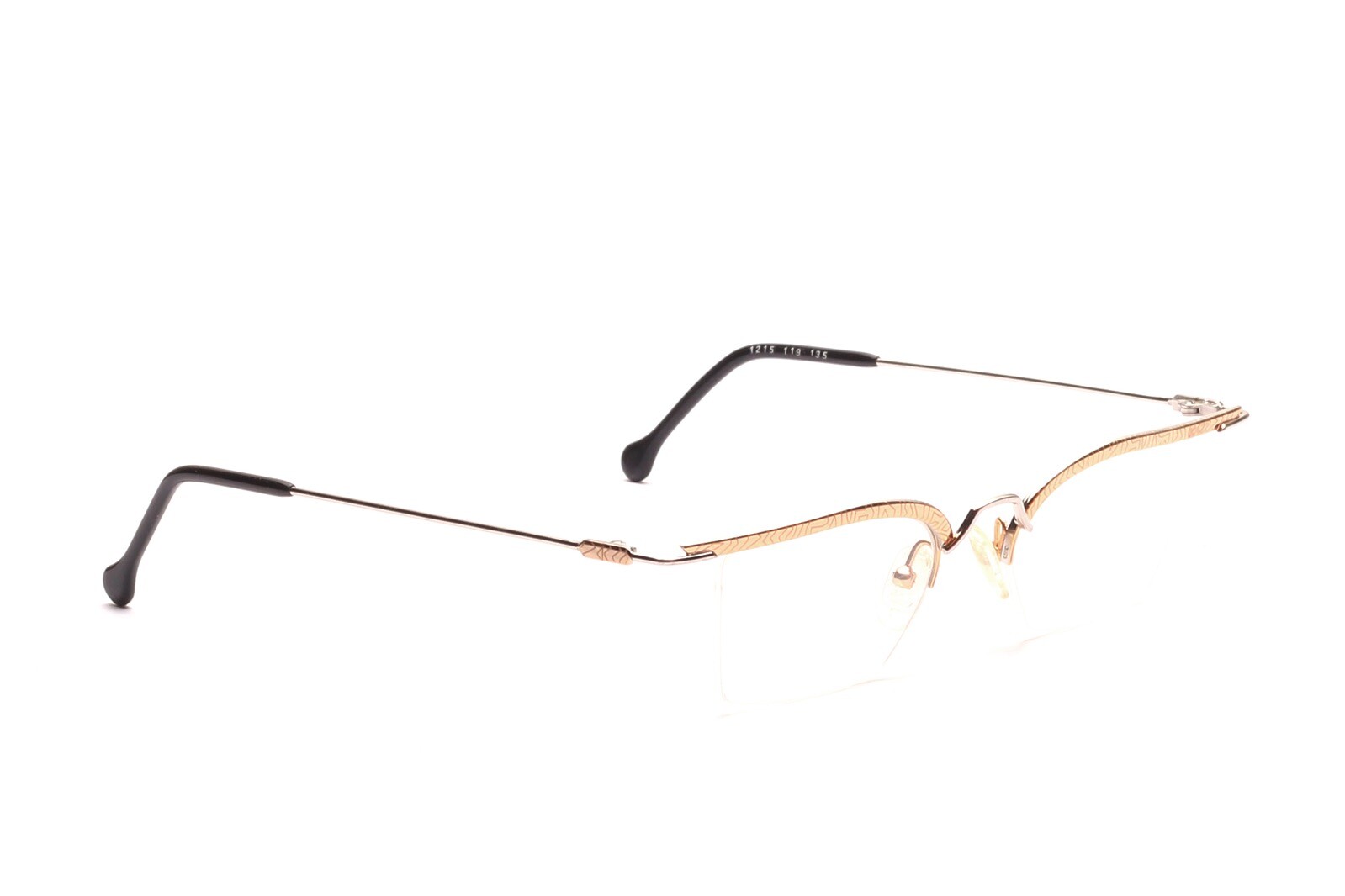 Винтажный браслет Brille Fassung Damen Halbrand FA Fashion Мод. 1215 F119 Gold Silber A5