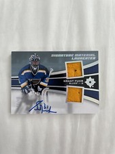 2015-16 Ultimate collection Hockey #SML-GF Grant Fuhr Dual Game Used Pad/Auto