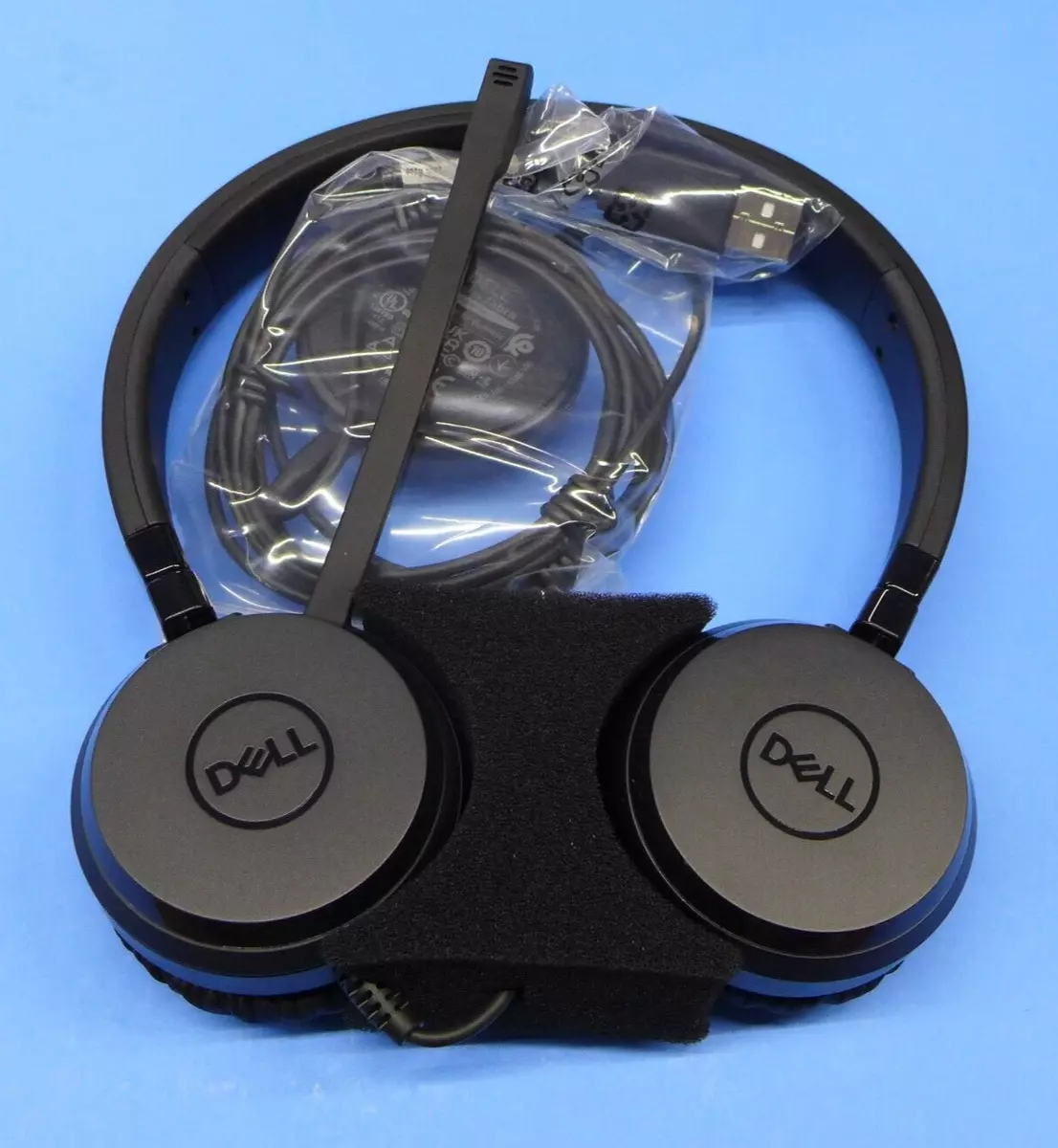 New Dell Jabro UC350 Pro Stereo Headset Skype For Business HSC060