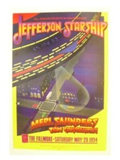 Jefferson Starship Merl Saunders Poster At The Fillmore Airplane