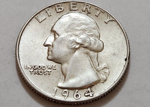 BU 1964 Washington Quarter 25c 90% Silver (W88)