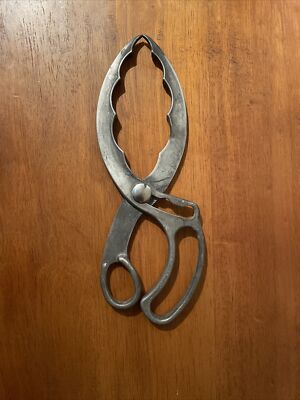 Vintage Ice Carving Tongs Claw - Adjustable Aluminum Unbranded