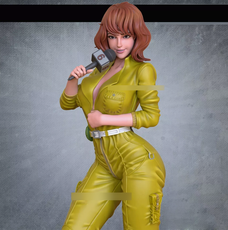 April O'Neil 3D Print Garage Kit Figure Model Kit Unpainted Unassembled