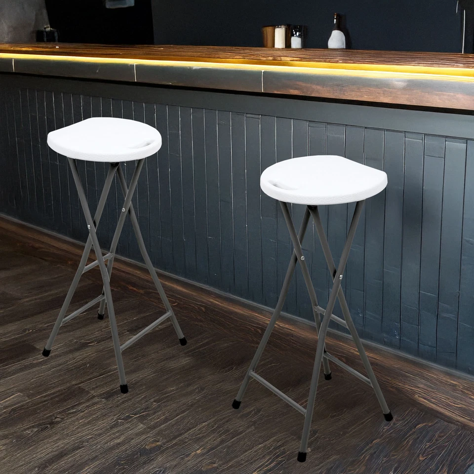 Metall Klapp Bar Hocker für 100 kg - 70x27 cm - Küchen Tresen Gäste Falt Stuhl - Bild 4 von 4