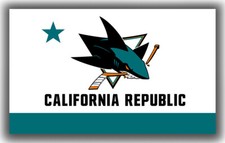 San Jose Hockey Team Memorable Flag 3x5ft 90x150cm Sharks California Best Banner