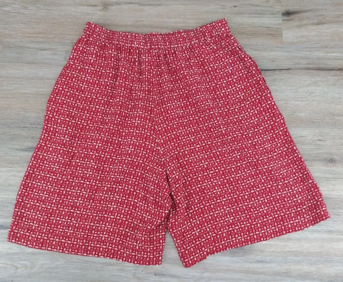 Short Talbots Femme – Imprimé Rouge, Taille 16, Style Chino, Parfait état
