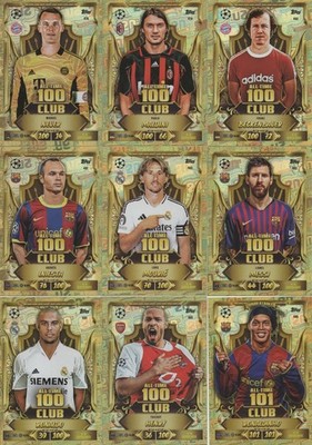 Match Attax Champions League 26/27 Nr. 478-486 Club 100 Messi/Ronaldo etc.