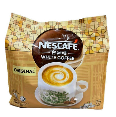 Nescafe Premix White Coffee Original  15 sticks x 33g - 1 Pack