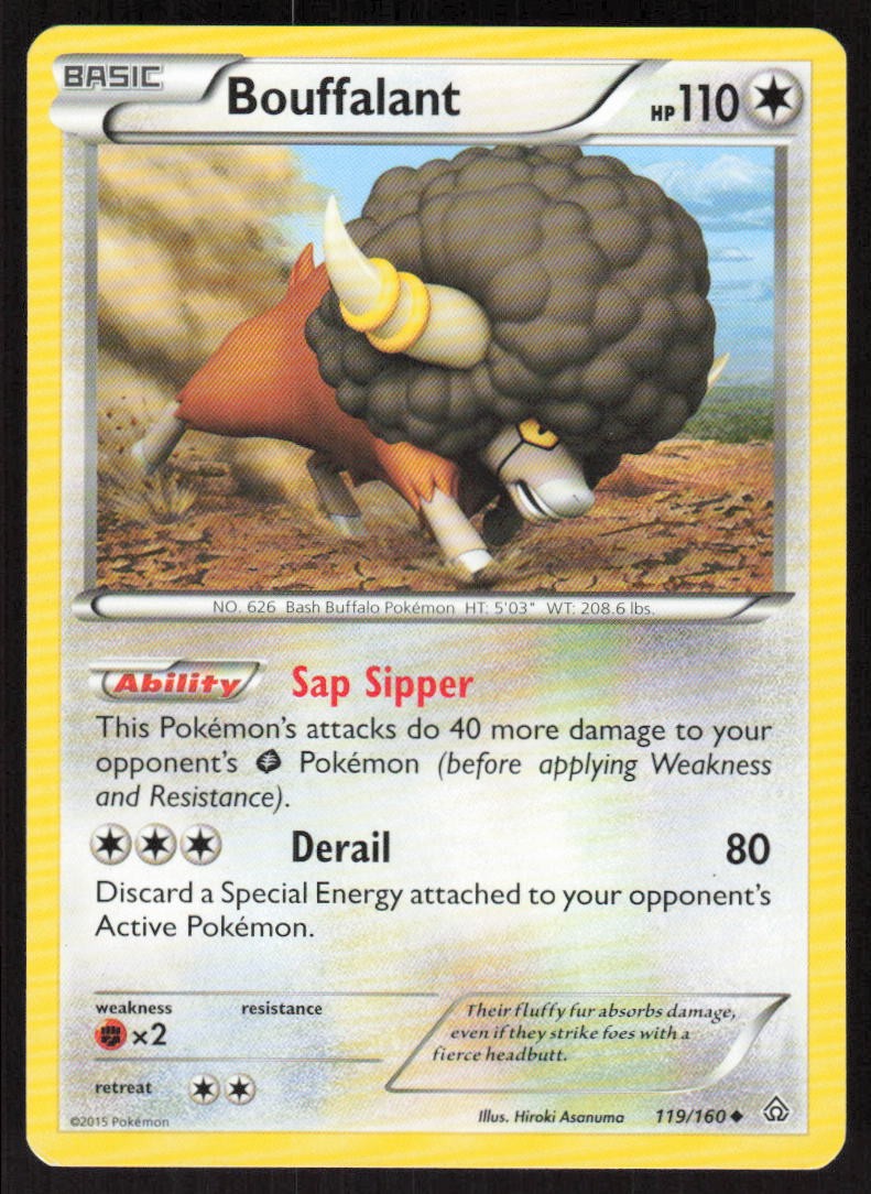 Pokemon Bouffalant Uncommon 119/160 XY - Primal Clash LP