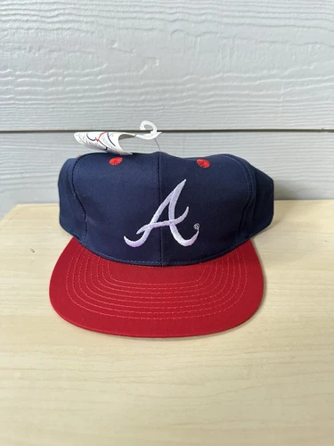 Vintage Atlanta Braves Hat Cap Snapback MLB AnnCo 90s Blue Logo NWT