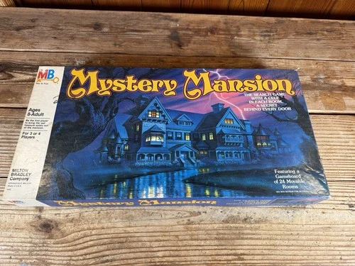Mystery Mansion 1984 Milton Bradley Vintage Board Game 98% Complete! Read!