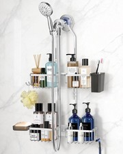 Adjustable Shower Caddy Hanging for Handheld Showerheads - Never Rust Shower ...