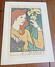Eugène Grasset Salon des Scents Art Nouveau Lithograph Poster France 1890s