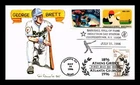 US COVER GEORGE BRETT BASEBALL HALL OF FAME INDUCTION HAND PAINTED OLYMPICS FDC