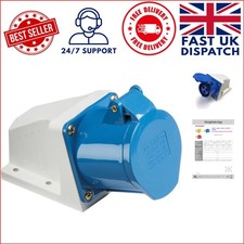 16A Angled Surface Mount Socket with  Protection - Enhance Your Power Supply