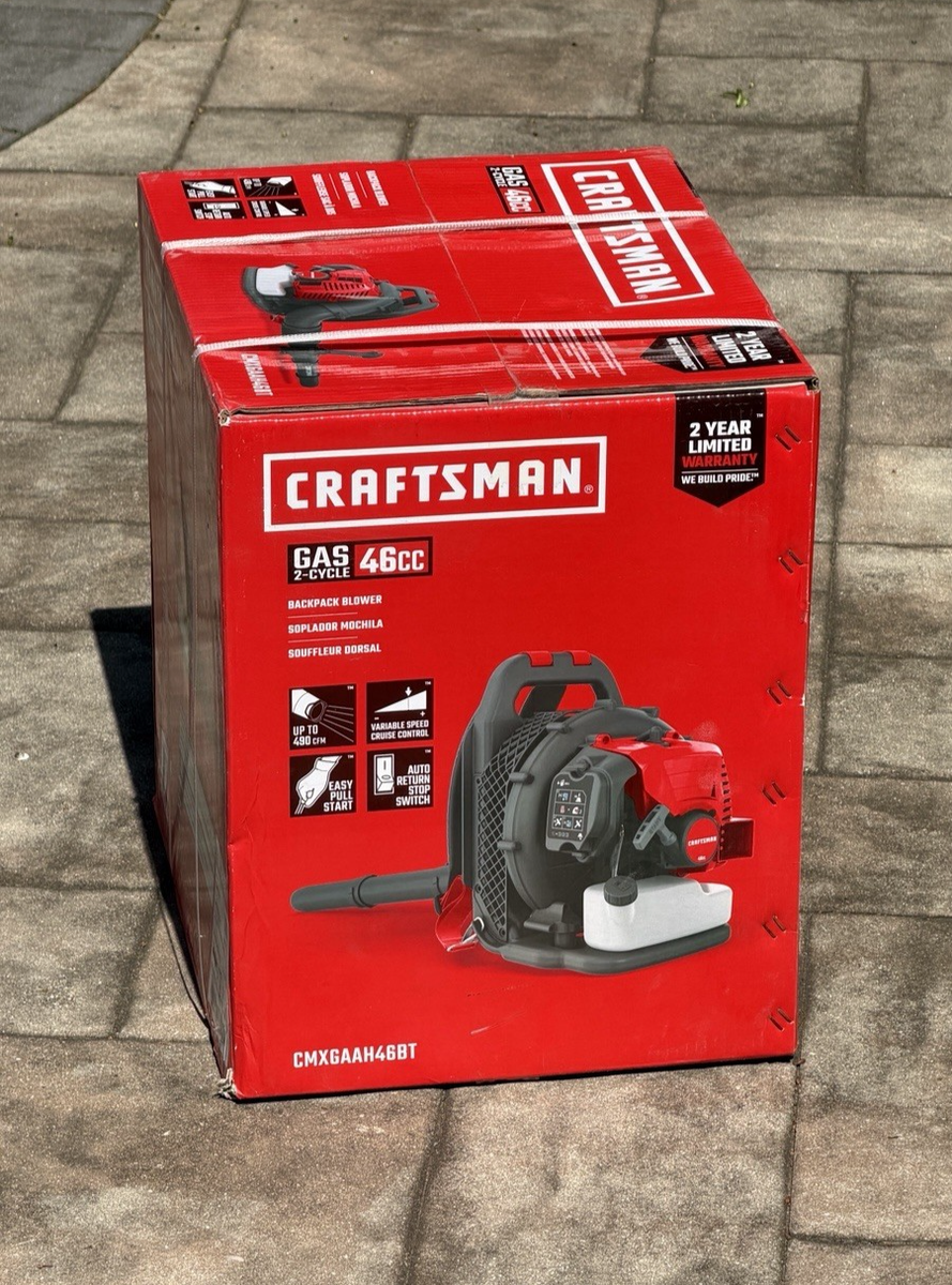 Craftsman 46cc 2-cycle 490 CFM 220 mph Gas Backpack Blower
