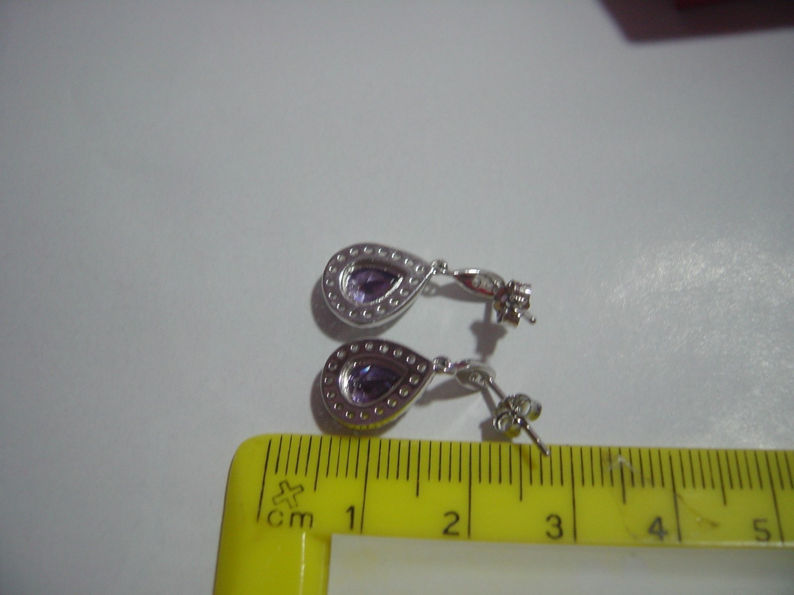 superb Solid Silver Earrings-high graded cubic zi… - image 9