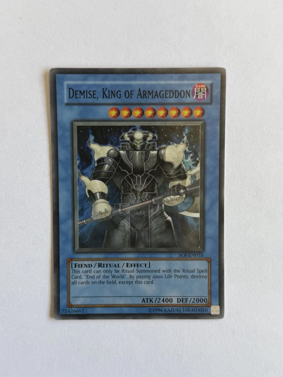 Demise, King of Armageddon Yu-Gi-Oh! TCG Individual Trading Card