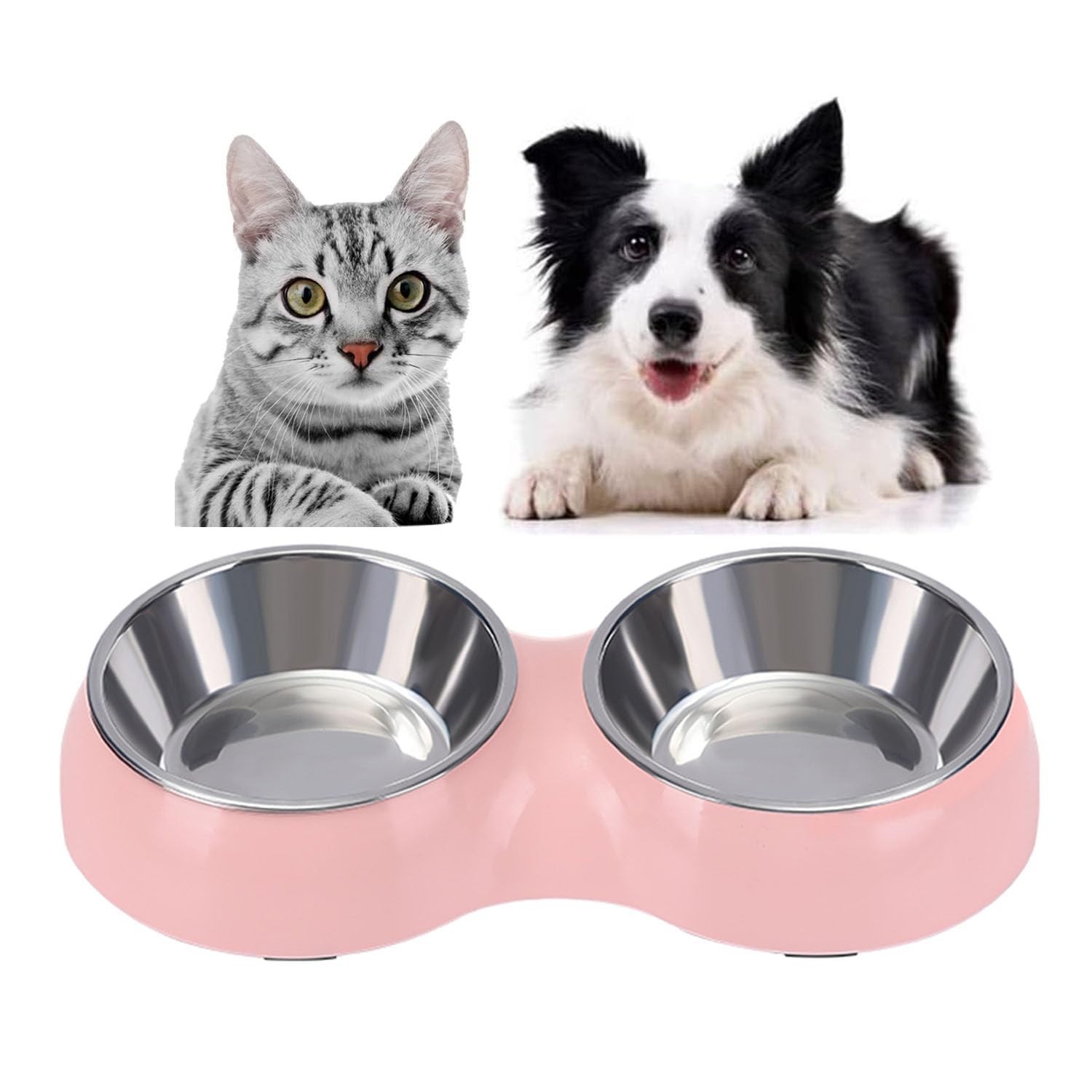 Mangeoire en acier inoxydable durable pour nourriture de chiot et petit chien