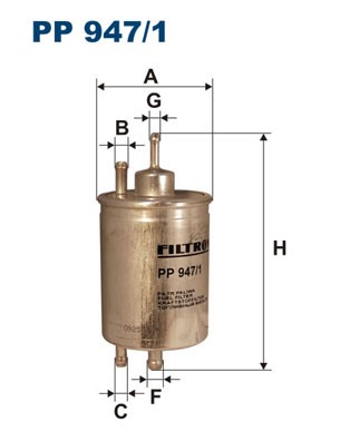 PP 947/1 FILTRON Fuel Filter for Chrysler, Mercedes-Benz, Puch