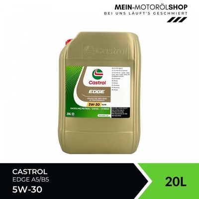 Castrol Edge 5W-30 A5/B5 Jaguar ACEA C2 API SQ GF-7 Chrysler MS Motoröl 20 Liter