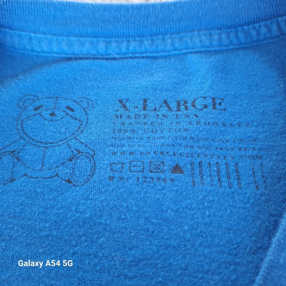 Camiseta azul Entree talla grande Foto 2 de 4