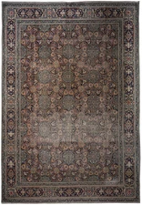 9.1 x 13.2 Semi-Antique Perrsian Khorassan Rug Unique 1960's #F-4134