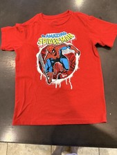 Boys Spider-man Tshirt Size 8 Red Shirt Amazing Spiderman