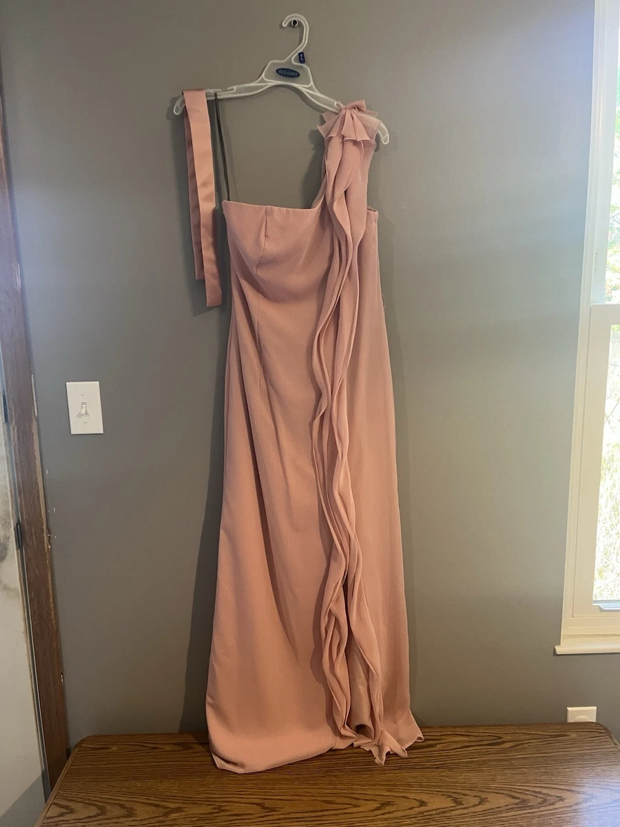 vera wang blush bridesmaid dress Pink Formal Wear for sale Aje Mist Blue Dress african print Color:HORN