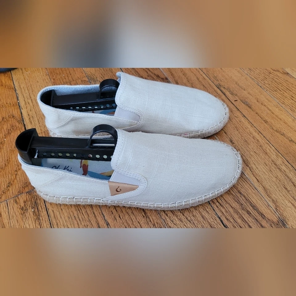 Zapatos Ortopédicos Sin Cordones Olukai “Kaula Pa’a Kapa” Antideslizantes Planos Talla 6 Lona Foto 2 de 4