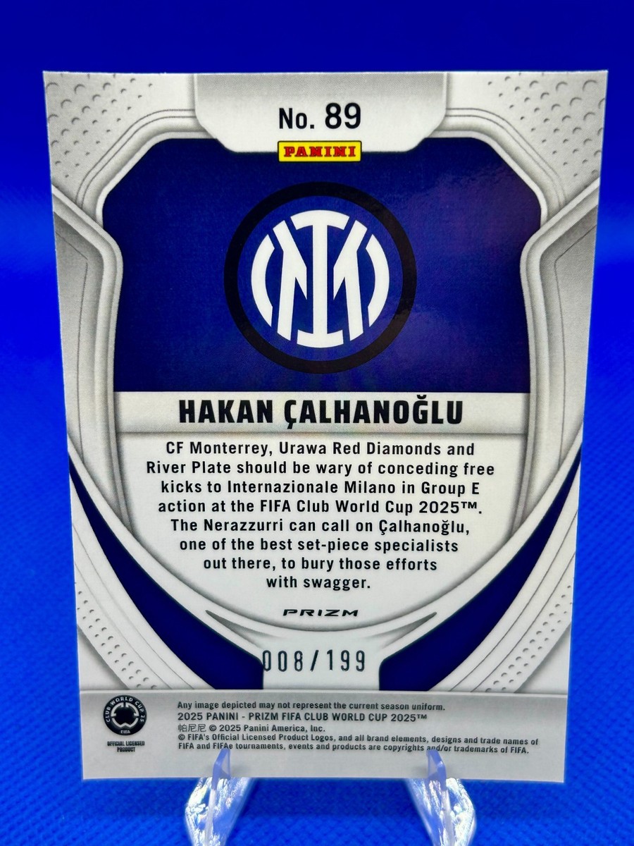 2025 Prizm FIFA Club World Cup Hakan Calhanoglu #89 Orange Seismic