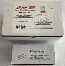 Digitrax Command Control Premium CHIEF starter set USED PS515 Power Supply DT300