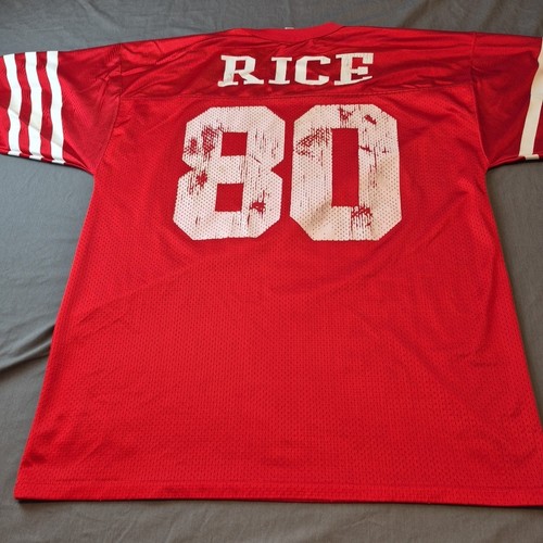 Vintage NFL San Francisco 49ers Jerry Rice Logo Athletic Jersey Mens Large 46-48 - Picture 20 of 23