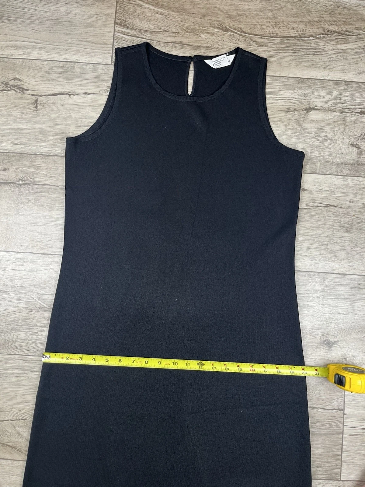 VETEMENTS Esclusivamente Misook Maxi Abito Donna Taglia Media Nero Spacco Buco della Serra dietro