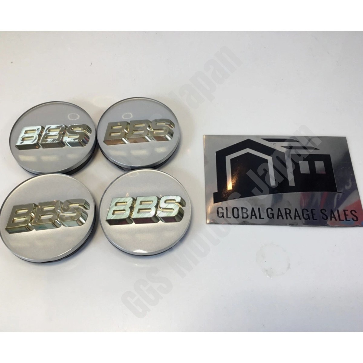 BBS Genuine Wheel Center Caps 56mm Emblem Platinum Silver P5624182