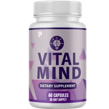 Vital Mind - Healthy Brain & Cognitive Support Supplement - 60 Capsules