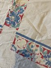 Vintage  White Cotton Tablecloth Blue Flowers 63”x50” — photo 5