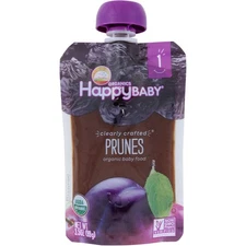 Happy Baby Organic Clearly Crafted Prunes 3.5 Oz