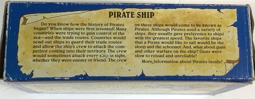 Open Box/Complete Woodkrafters Pirate Ship in a Bottle Model Kit #1-3305 - Picture 3 of 4