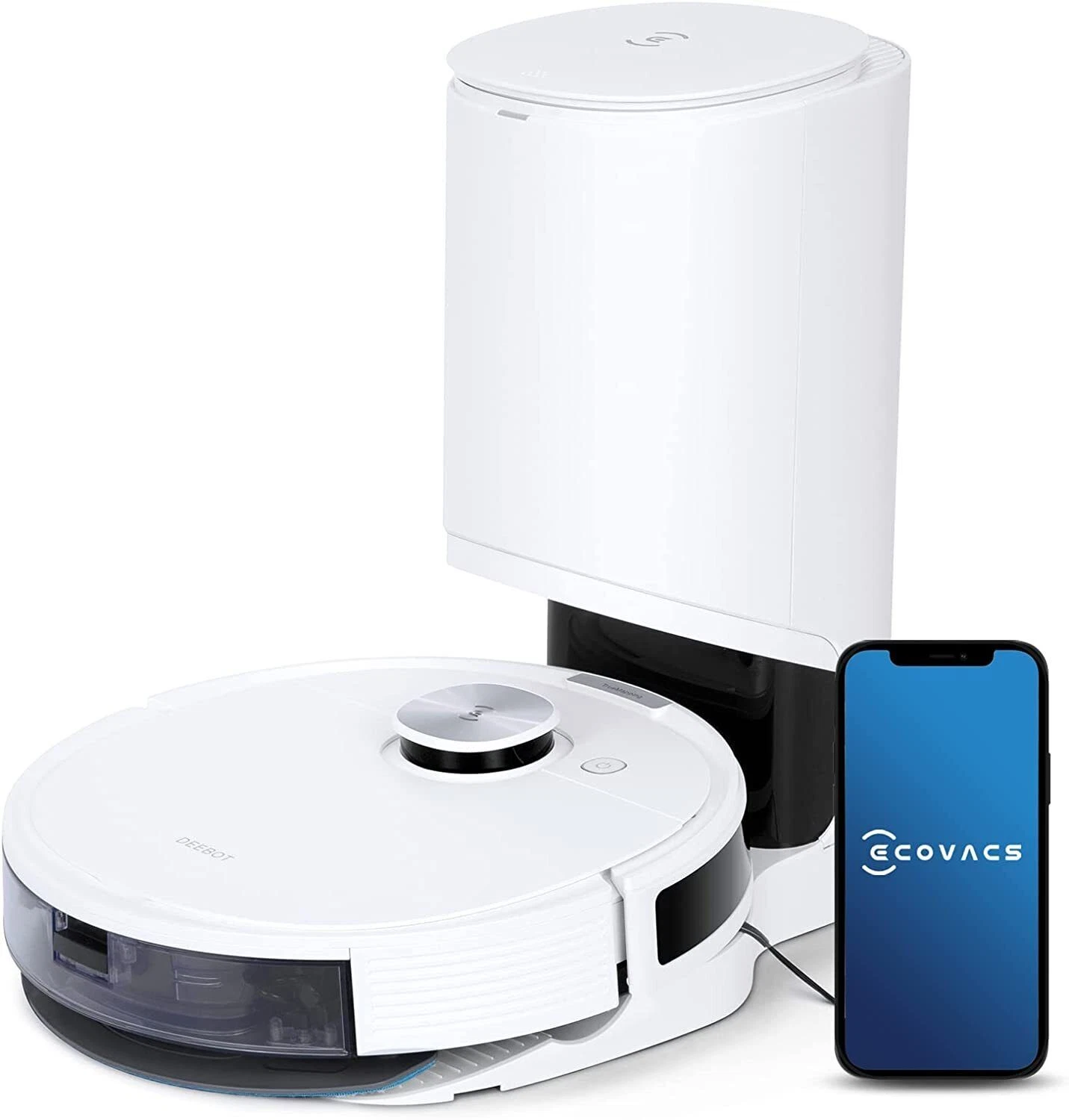 ECOVACS DEEBOT N10 PLUS Robotic Vacuum Cleaner - White