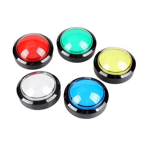 3X(5X Arcade Buttons 60mm Dome 2.36 LED Button with Microswitch for Ar9167- - Picture 1 of 1