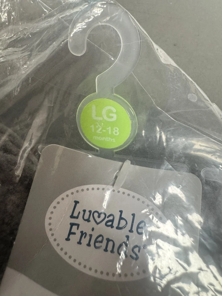 Luvable Friends Cozy Booties - Charcoal - XL= 18-24 Months - Image 3 of 4