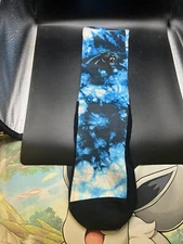Zubaz X FBF NFL Carolina Panthers Phenom Curve Crew Socks Size L/XL