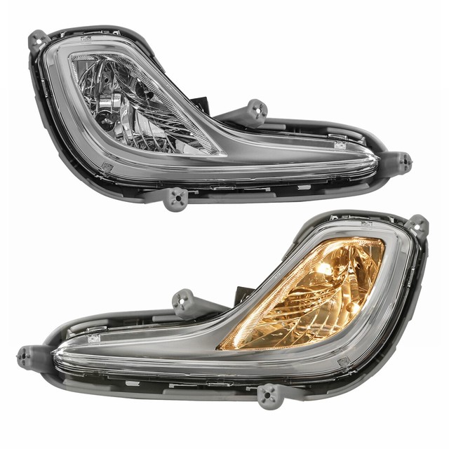 2x Clear Bumper Lens Fog Lights For 20122016 Hyundai Accent RB 4Door