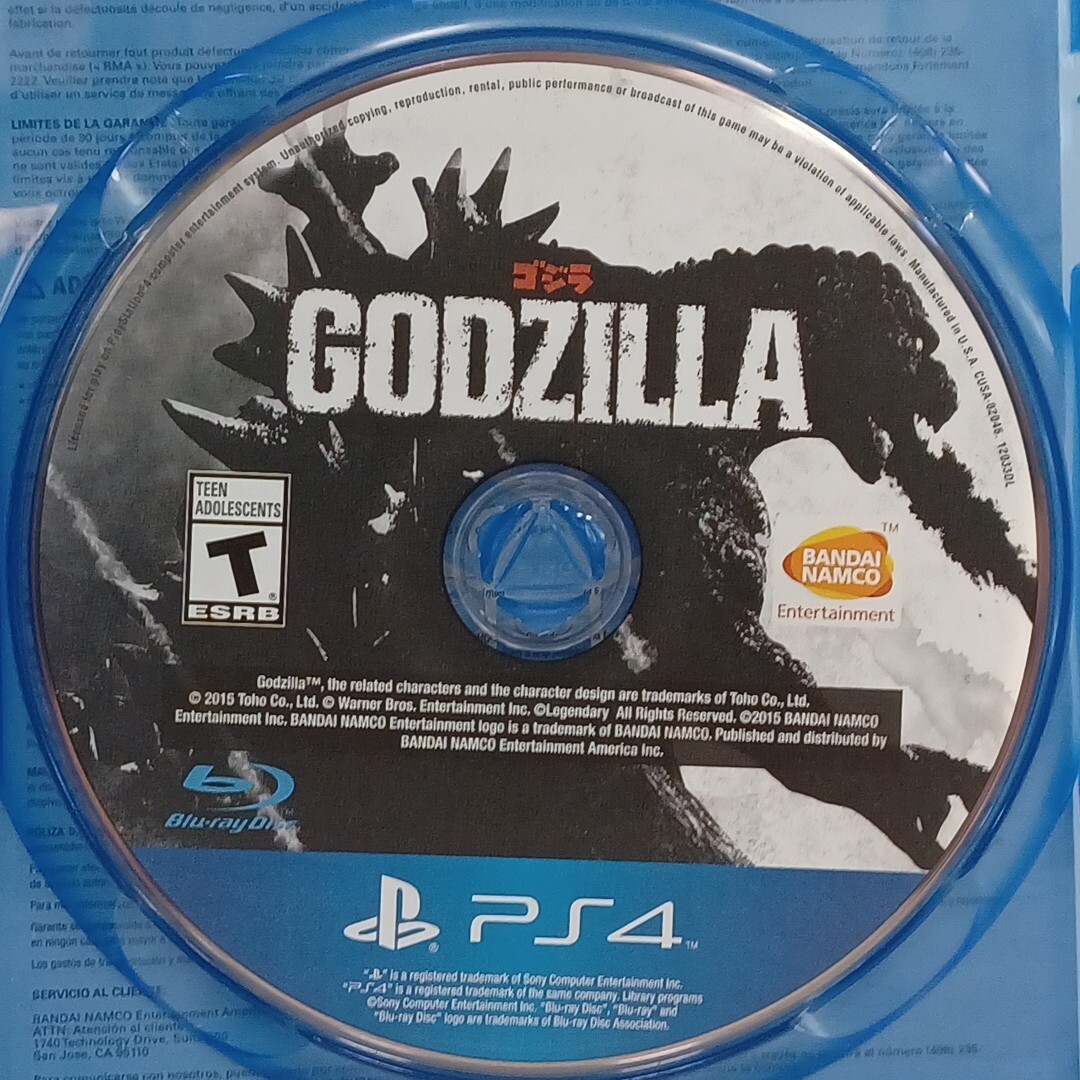 GODZILLA PLAYSTATION 4 PS4 Bandai Namco DISC in MINT