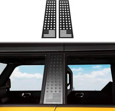 Car Pillar Posts Door Window Trim Stickers Cover Set Accessories For Ford Bronco