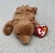 Ty Beanie Babies Cubbie the Brown Bear 4th Generation 1993 PVC Pellets