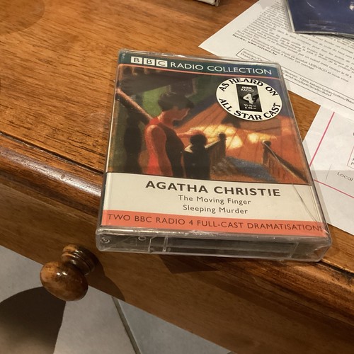 Agatha Christie - The Moving Finger/Sleeping Murder - Audio Book - 2x Cassettes - Picture 2 of 3