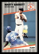 Marty Barrett 1989 Fleer #78 Boston Red Sox BUY3GET1FREE