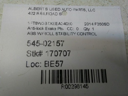 Anti-Lock Brake Part with Roll Stability Control for 14-16 Ford F350SD - Bild 7 von 12